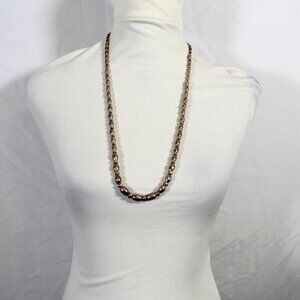 Vintage 60s Chrome Bead Necklace Mad Men Peggy Olson Vibes